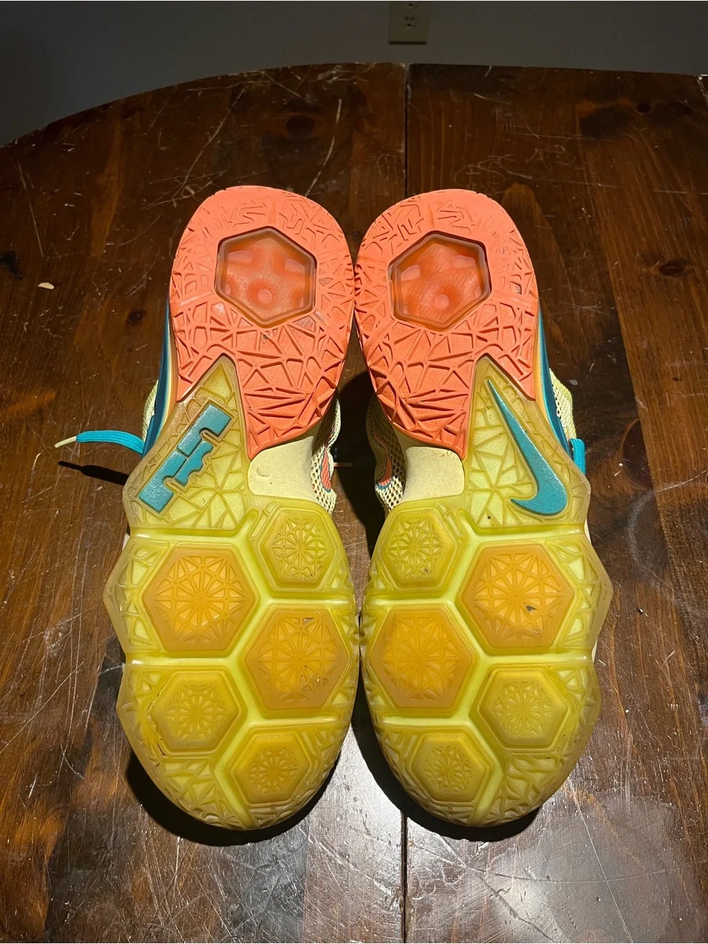 Kids' Nike Multicolor Athletic Sneakers - Teal & Coral